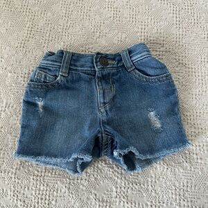Gymboree Baby Elastic Waist Denim Shorts - Blue